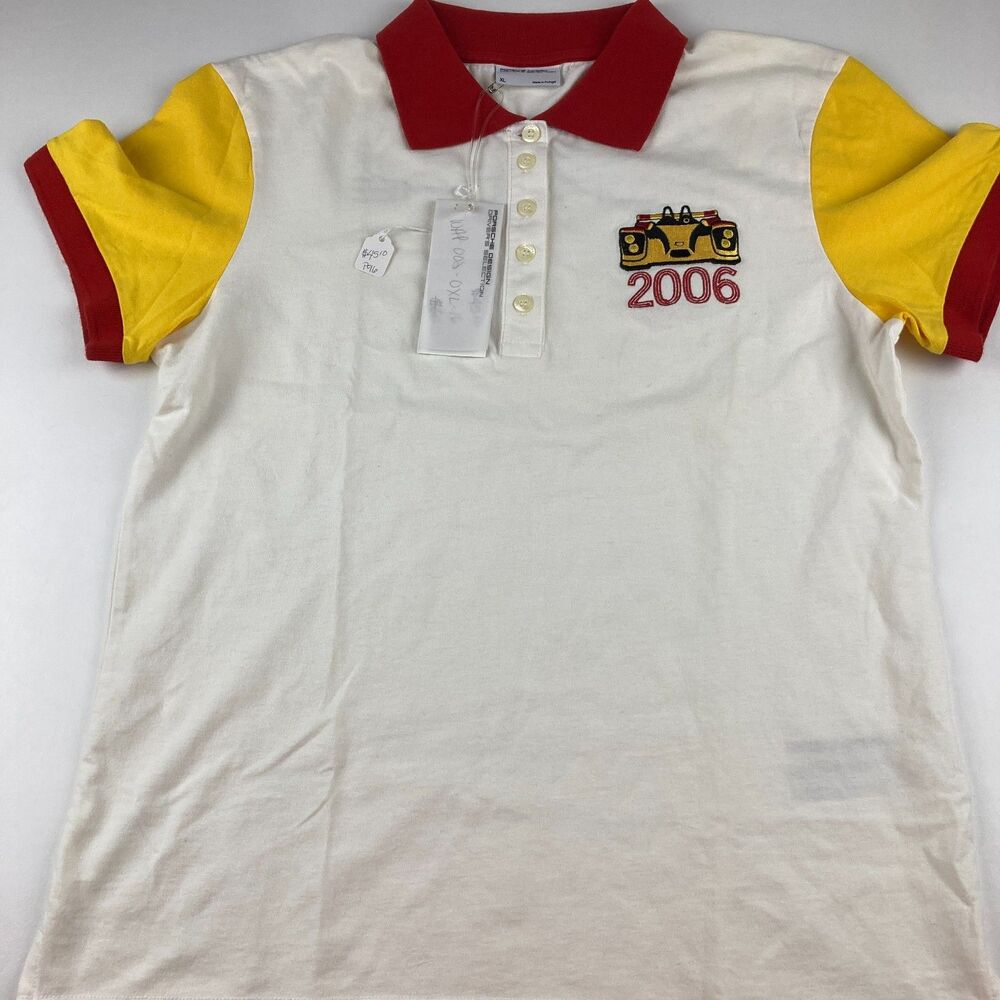 Porsche Design Driver’s Selection 2006 Men XL Polo Race Car NWT Portugal Vintage